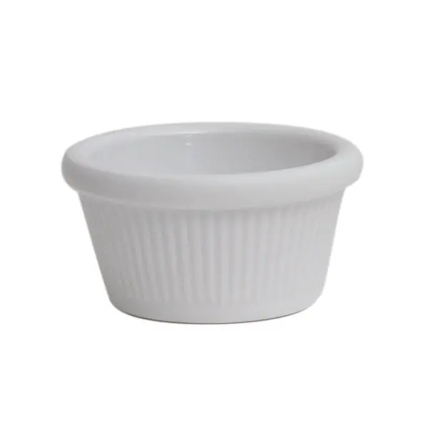 2Oz Fluted White Ramekin – 71 × 36 Mm (48 Per Box) 1