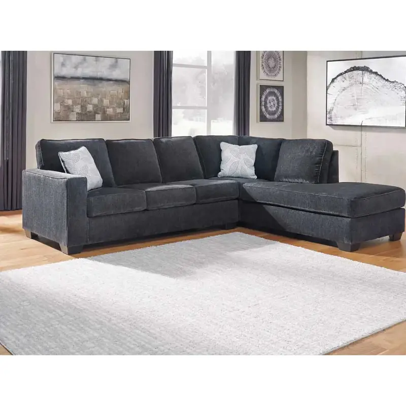 Altari Slate 2-Piece Rfh Chaise Sectional 1
