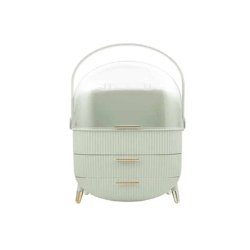 Antalya Two-Drawer Cosmetic Storage Unit – Emerald Green 1