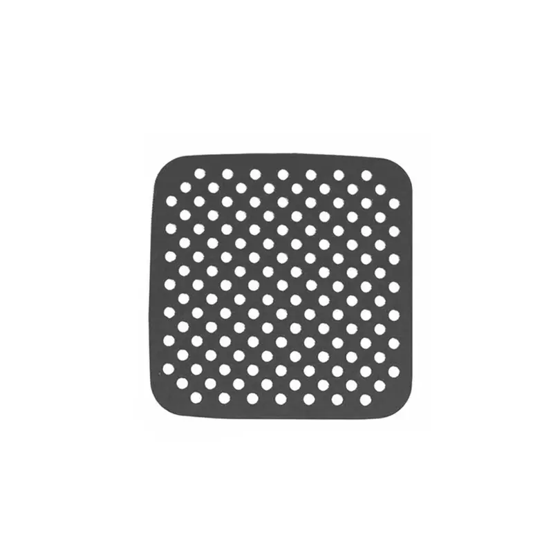 Aqua Silicone Air Fryer Liner – Square, Grey, 19Cm 1