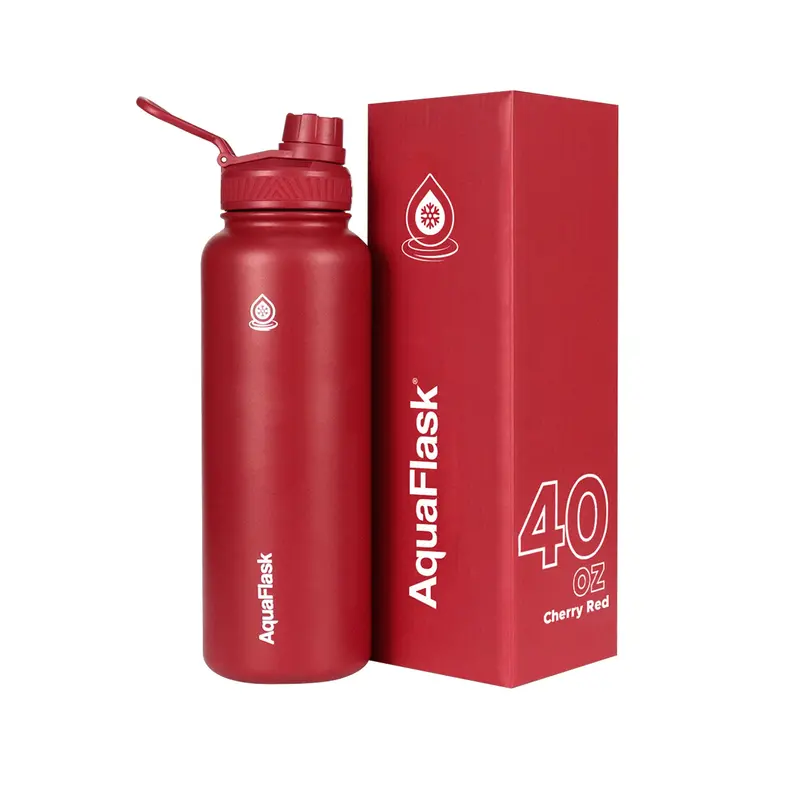 Aquaflask 1182Ml Warm-Tone Insulated Bottle – Cherry Red 1