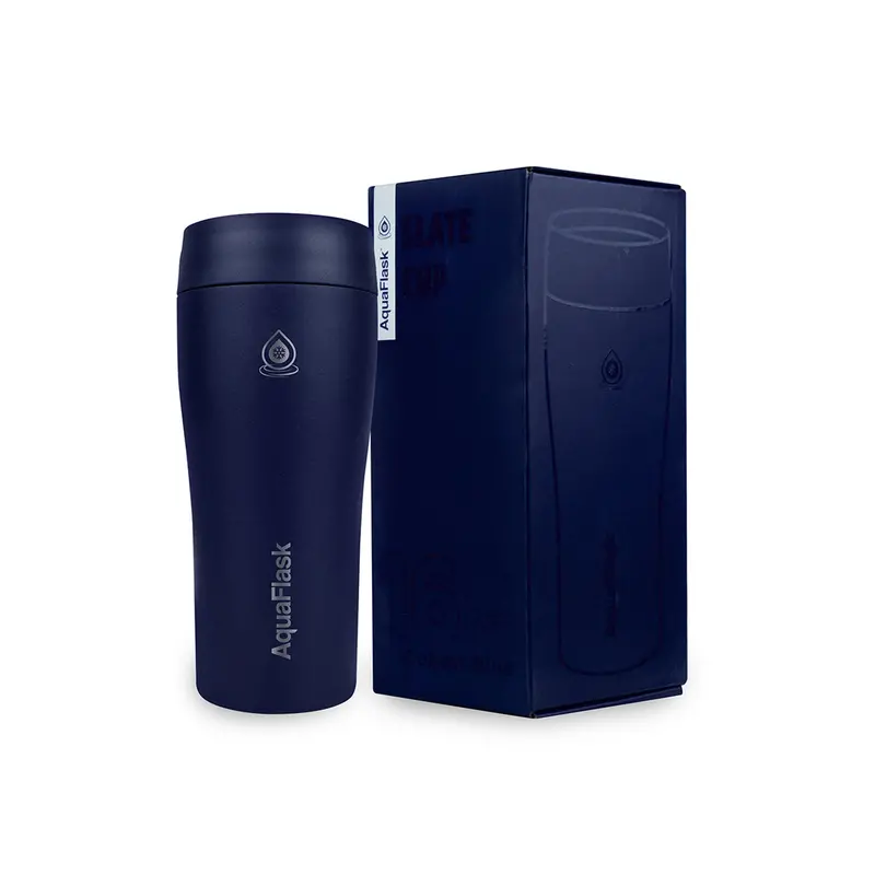 Aquaflask Cobalt Blue Vacuum-Insulated Tumbler – 475Ml Slate Finish 1