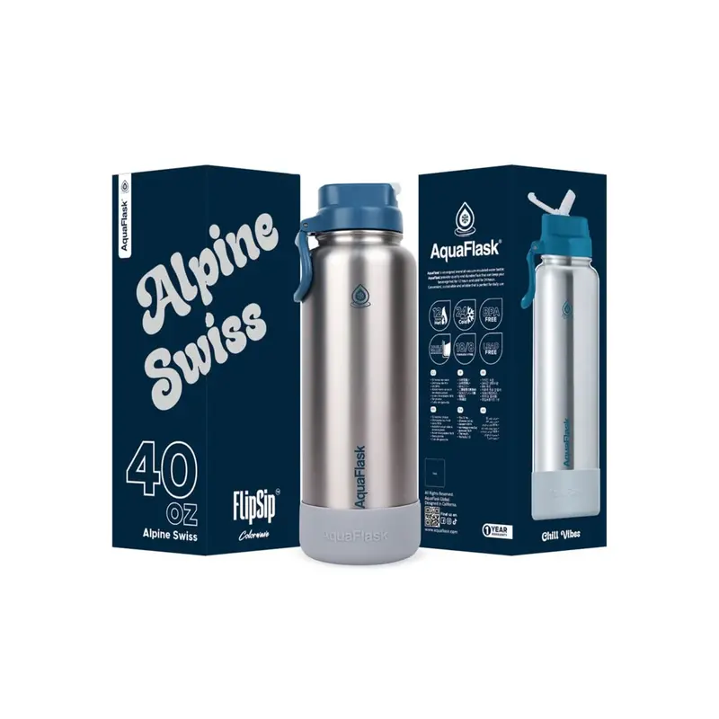 Aquaflask Colorwave Flipsip Bottle – 1182Ml, Alpine Swiss 1