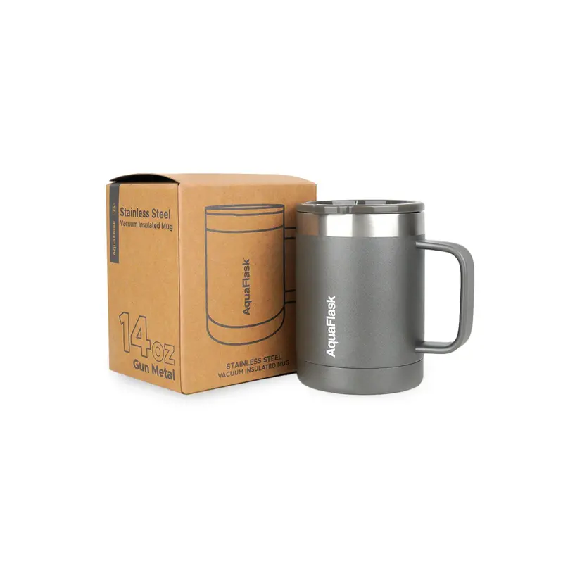 Aquaflask Gunmetal Gray Travel Tumbler – 415Ml Durable Stainless Steel 1