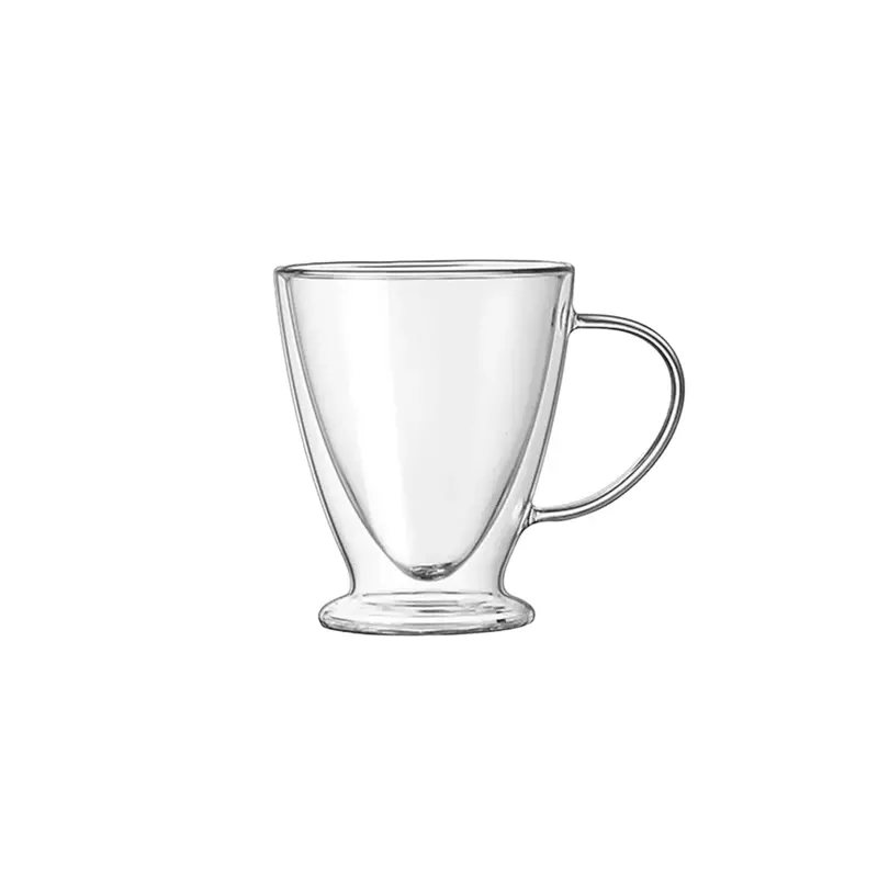 Barista-Style 300Ml Double-Wall Clear Glass Mug 1