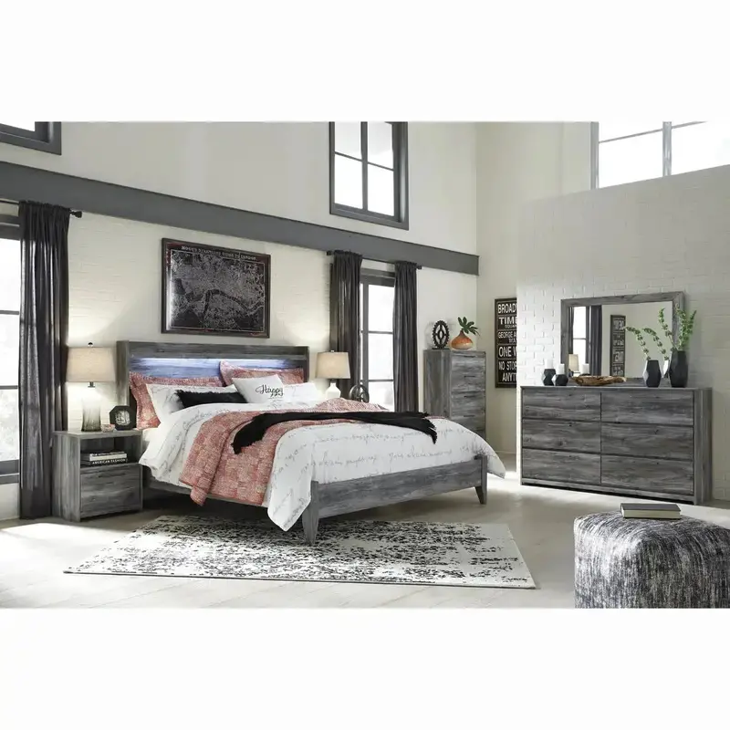 Baystorm Industrial Nightstand (B221) 1