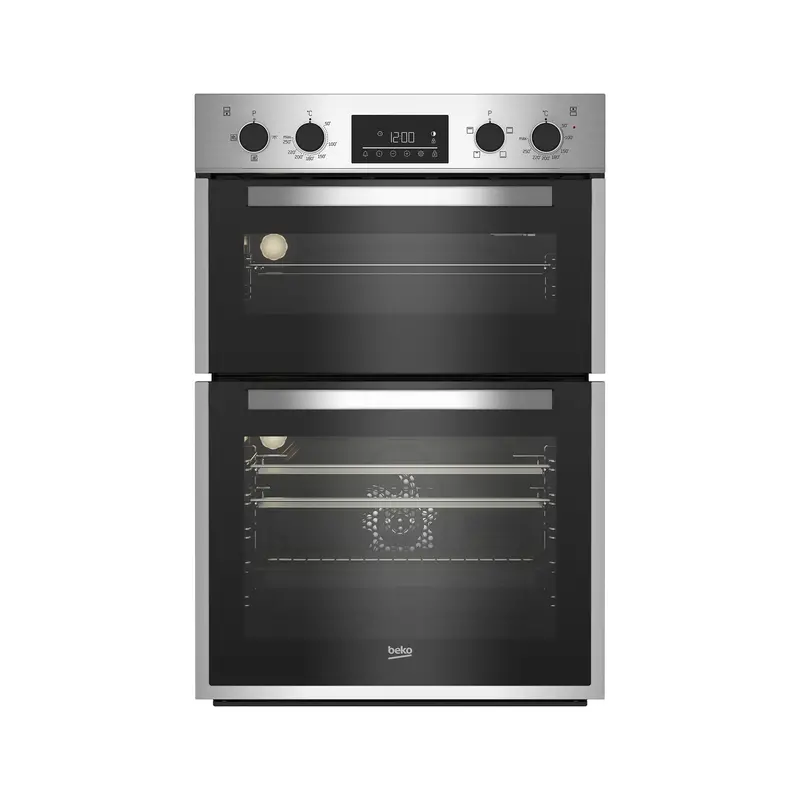 Beko 60 Cm Built-In Double Oven With Independent Temperature Control – Stainless Steel 1