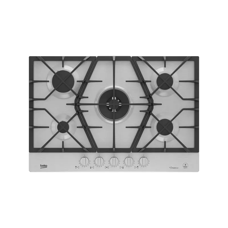 Beko 75 Cm Stainless Steel Gas Hob With Precision Burners 1