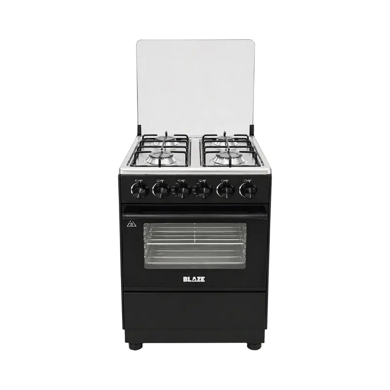 Blaze 4-Burner Gas Cooktop With Gas Oven – Black 1