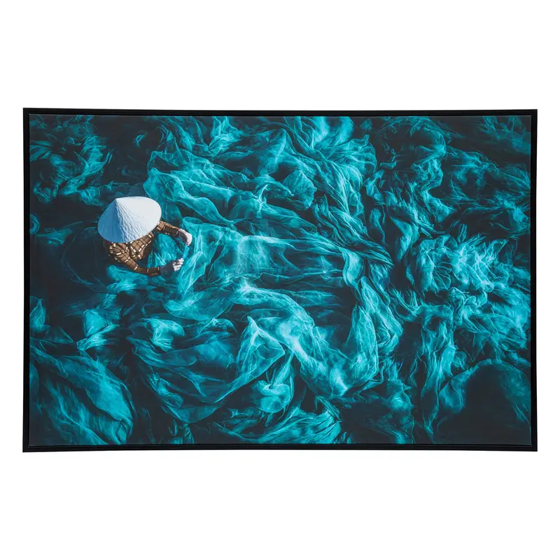 Blue Botanical-Themed Printed Canvas – Helena Design By Atmosphera 1