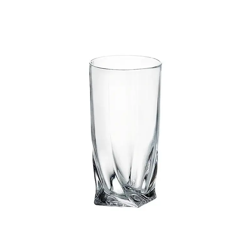 Bohemia Quadro Clear Glass Tumbler (350Ml) 1