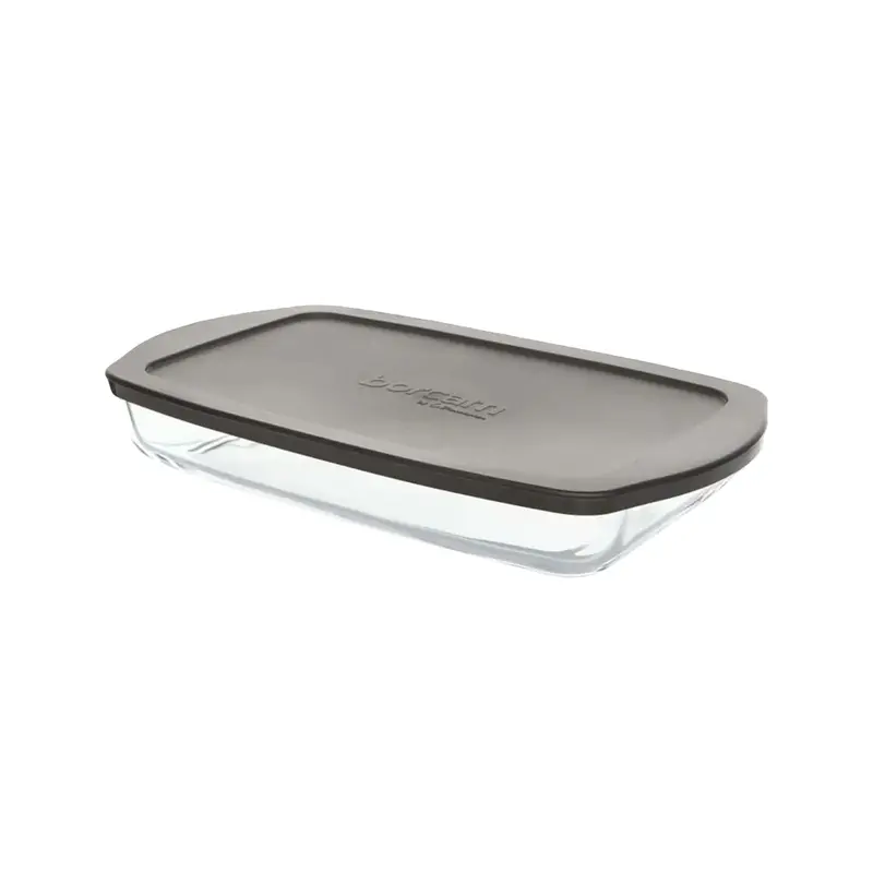 Borcam 1.95-Litre Enamel-Coated Casserole Dish With Lid – Modern Grey 1