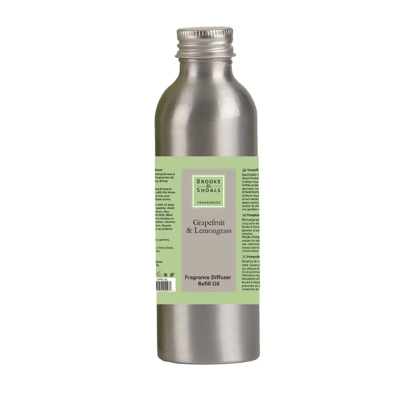 Brooke & Shoals Grapefruit & Lemongrass Reed Diffuser Refill 1