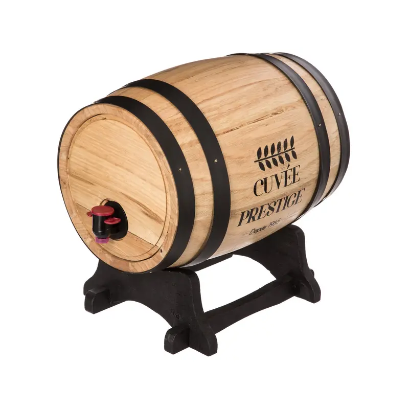 Brown 5.5L Wine Barrel Dispenser – Secret De Gourmet Appliance 1