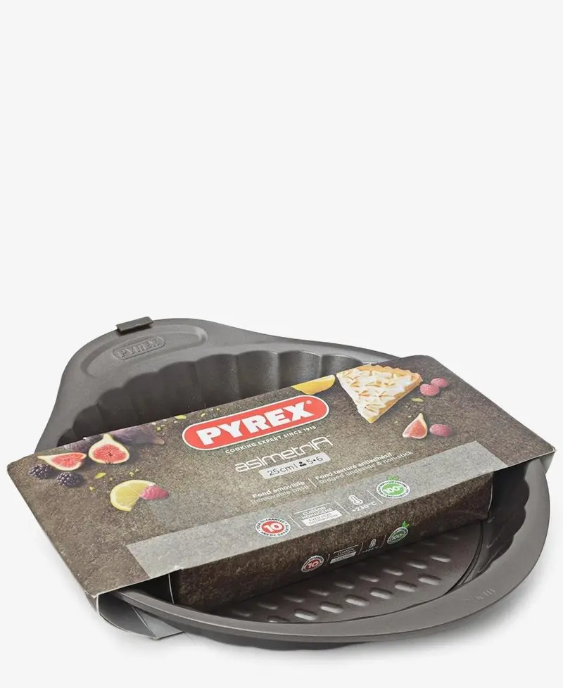 Brown Asimetria Tart Pan – Pyrex Heat-Resistant Bakeware 1