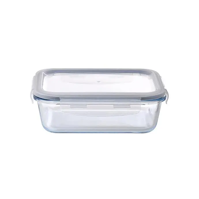 Ch 640Ml Two-Section Glass Lunch Box – Clear & Bpa-Free 1
