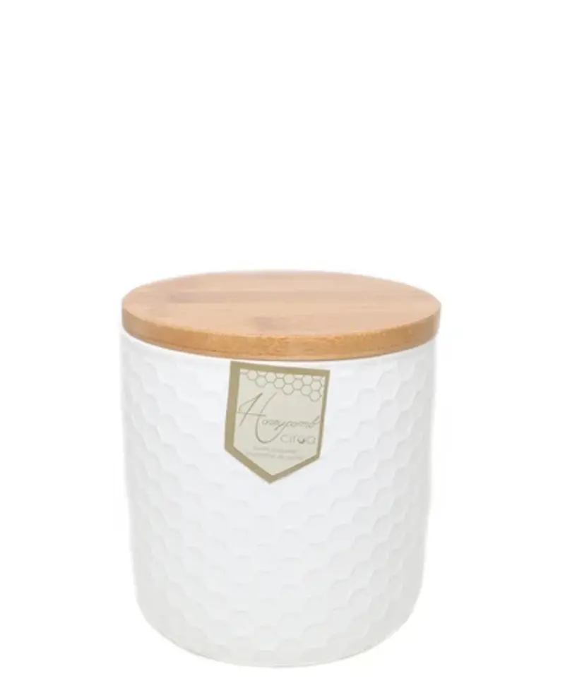 Ciroa Medium Honeycomb-Design Food Storage Jar 1