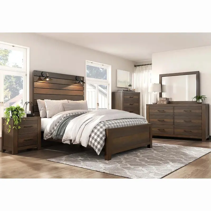 Conway Bedroom Set – Complete 5-Piece Ensemble Including Bed, Dresser, And Nightstand (Model 1497) 1