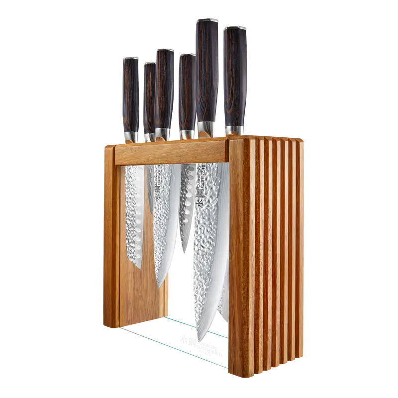 Cuisine::Pro Damashiro Emperor Makoto 7-Piece Forged Knife Block Set 1