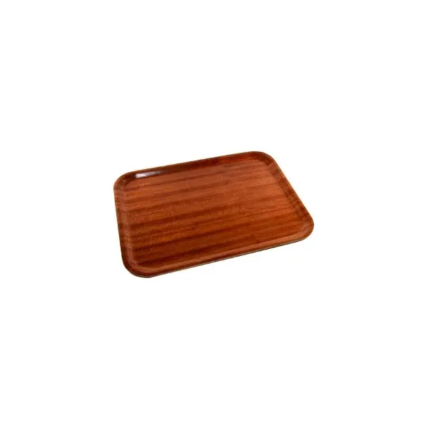Darkwood Mahogany Serving Tray – 360Mm × 280Mm Rectangular Presentation Tray 1