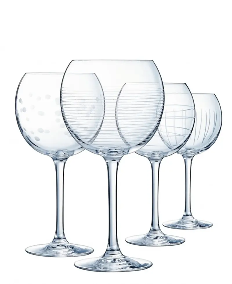 Eclat Illumination Balloon Stem Wine Glasses – Set Of 4 Clear Crystal 1
