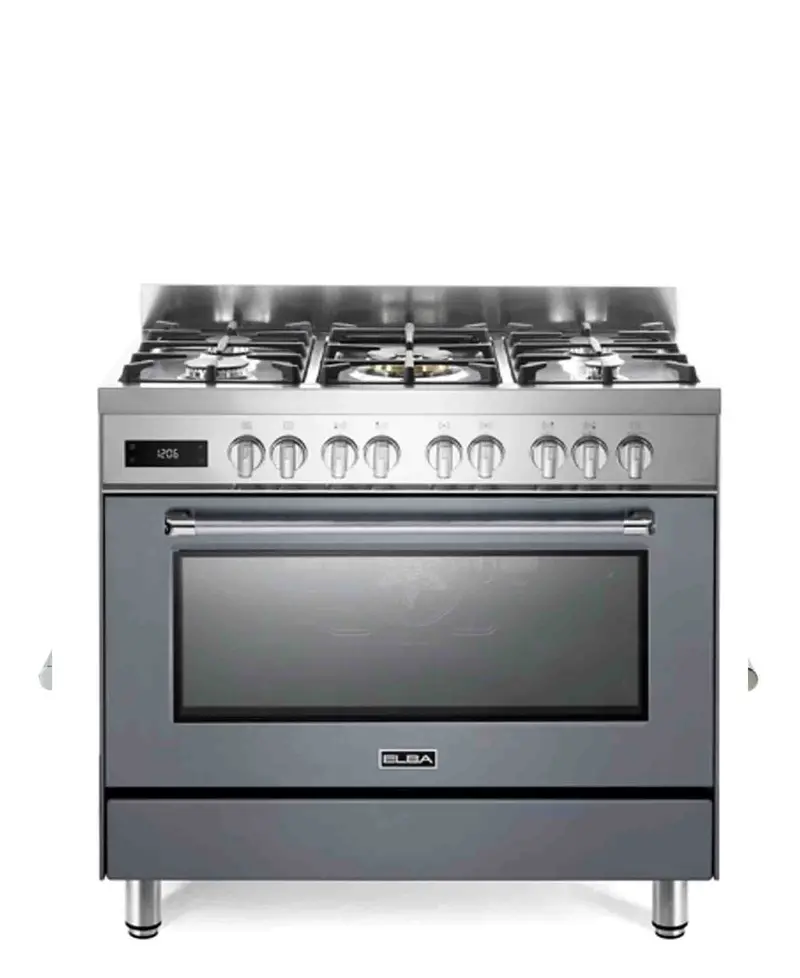 Elba Excellence 90Cm Slate Grey Gas Range With Electric Oven & Free Totai Heater 1