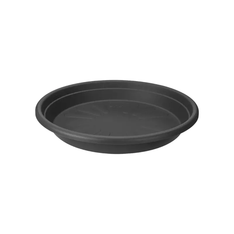 Elho Universal Round Saucer In Anthracite Grey 1