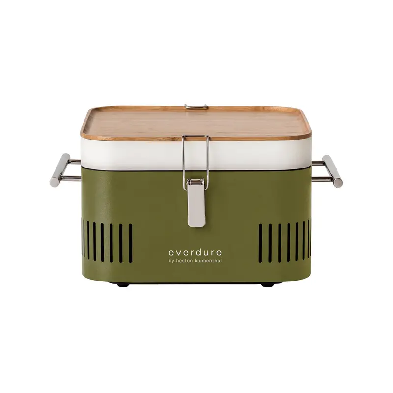 Everdure Cube Portable Braai Grill In Khaki 1