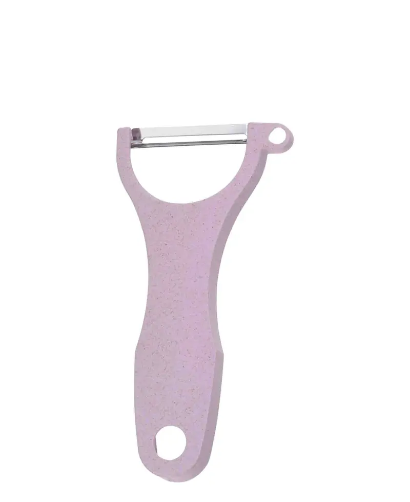 Excellent Houseware 14Cm Soft-Grip Peeler – Rosy Pink Accent 1