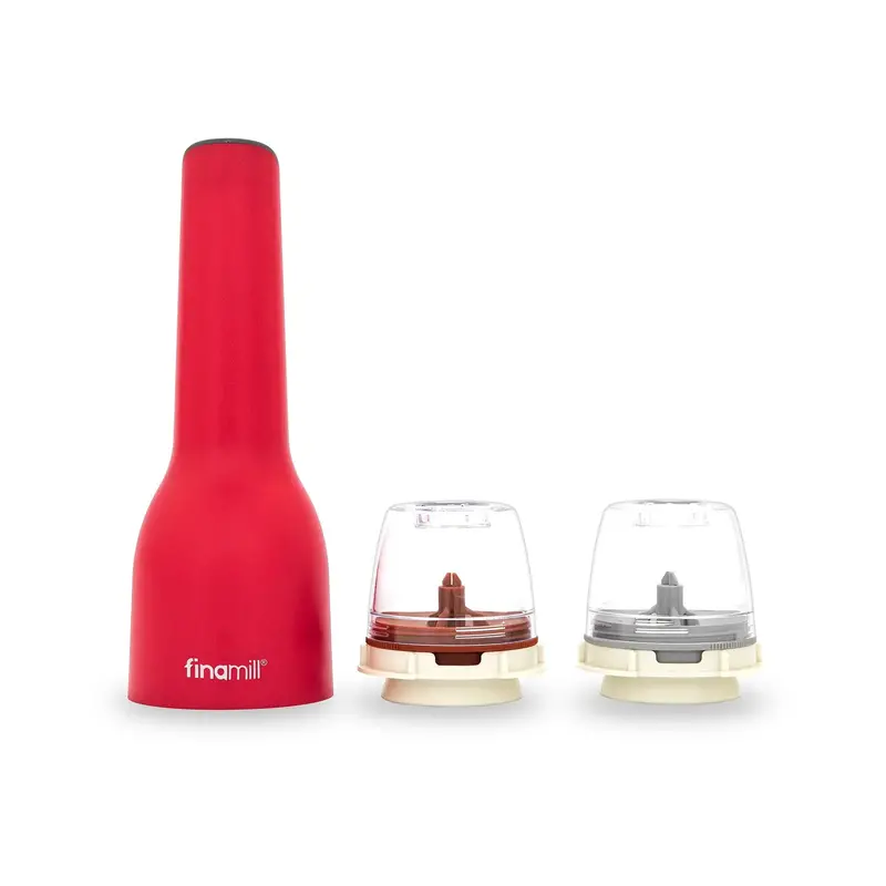 Finamill Battery-Powered Coffee Grinder – Sangria Red 1