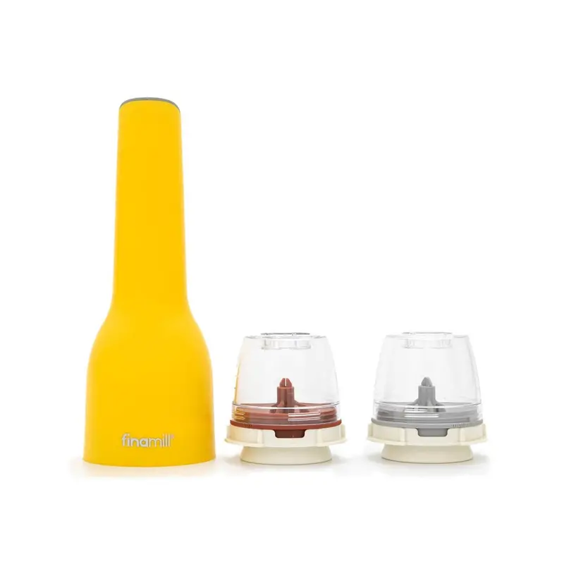 Finamill Canary Yellow Battery-Powered Grinder 1