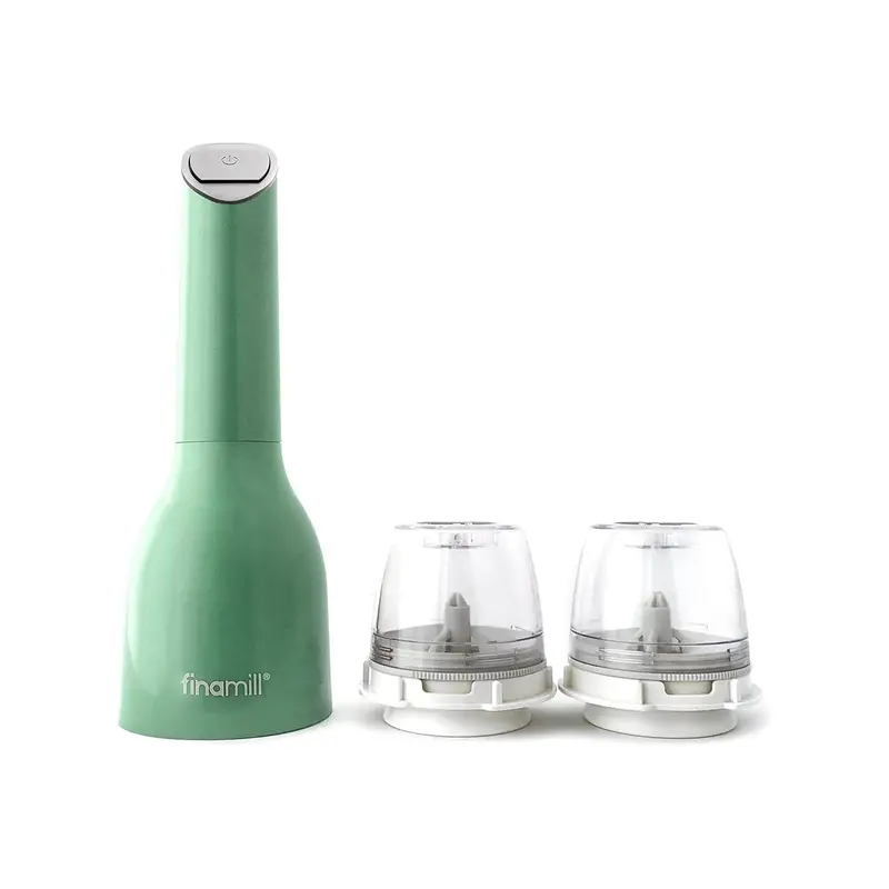 Finamill Rechargeable Coffee Grinder – Sage Green 1