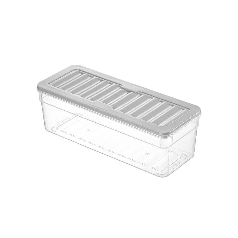 Fresh Box 2.47L Grey Rectangular Airtight Container 1
