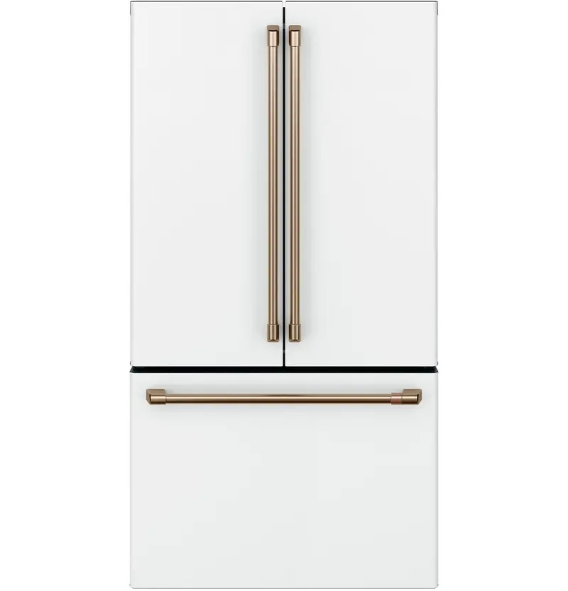 Ge Café 23.1 Cu. Ft. Counter-Depth French-Door Refrigerator — Matte White (Cwe23Sp4Mw2) 1