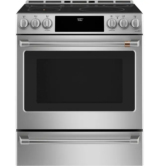 Ge Café Chs90Xp2Ms1 30-Inch Stainless Steel Slide-In Induction & Convection Range With In-Oven Camera 1