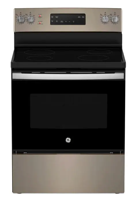 Ge Jcb630Etes 5.0 Cu. Ft. Electric Range – Slate, Self-Cleaning + 4 Burners 1