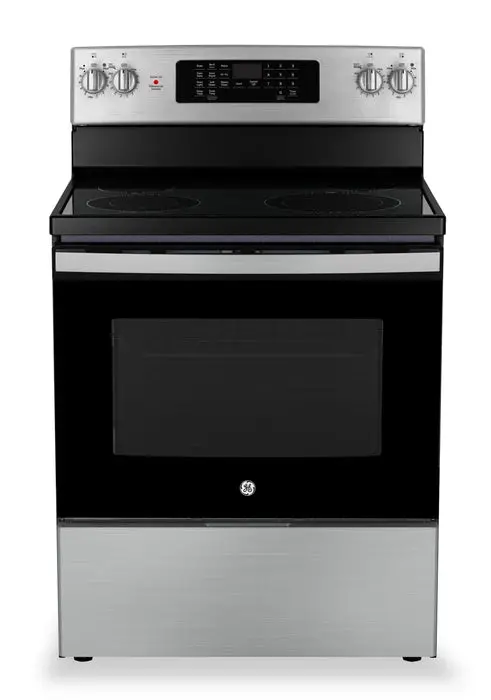 Ge Jcb830Stss 30-Inch Stainless Steel Freestanding Electric Convection Range With No-Preheat Air Fry 1