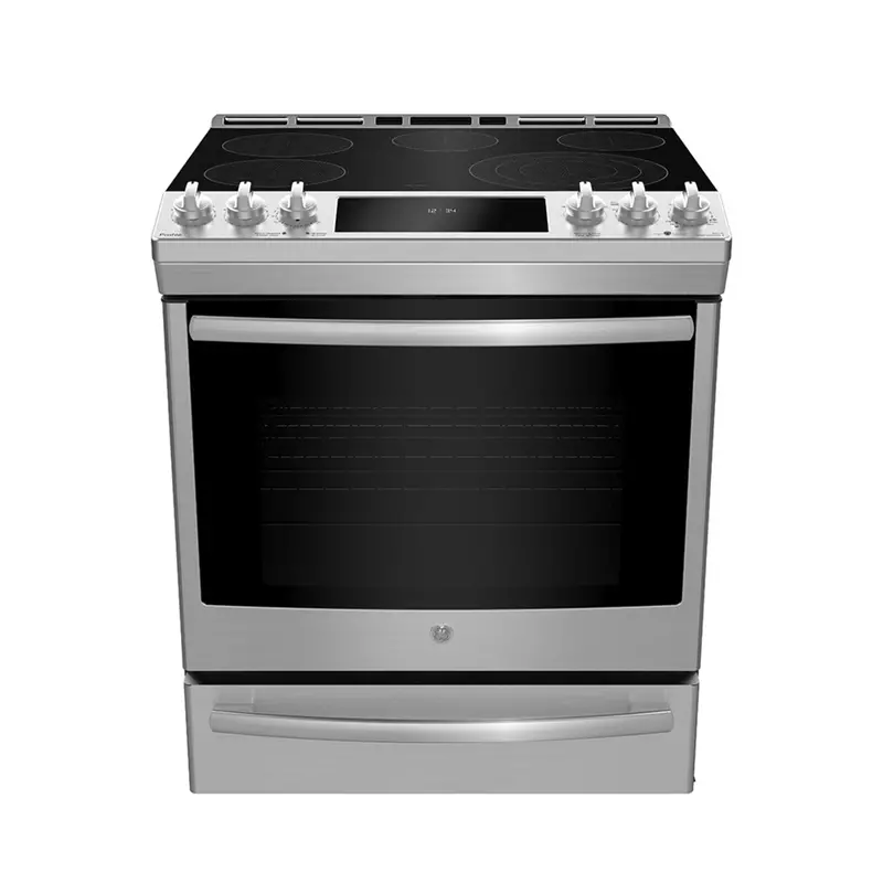 Ge Profile 30-Inch Slide-In Electric Range With Air Fry & Baking Drawer – Fingerprint-Resistant Stainless Steel 1