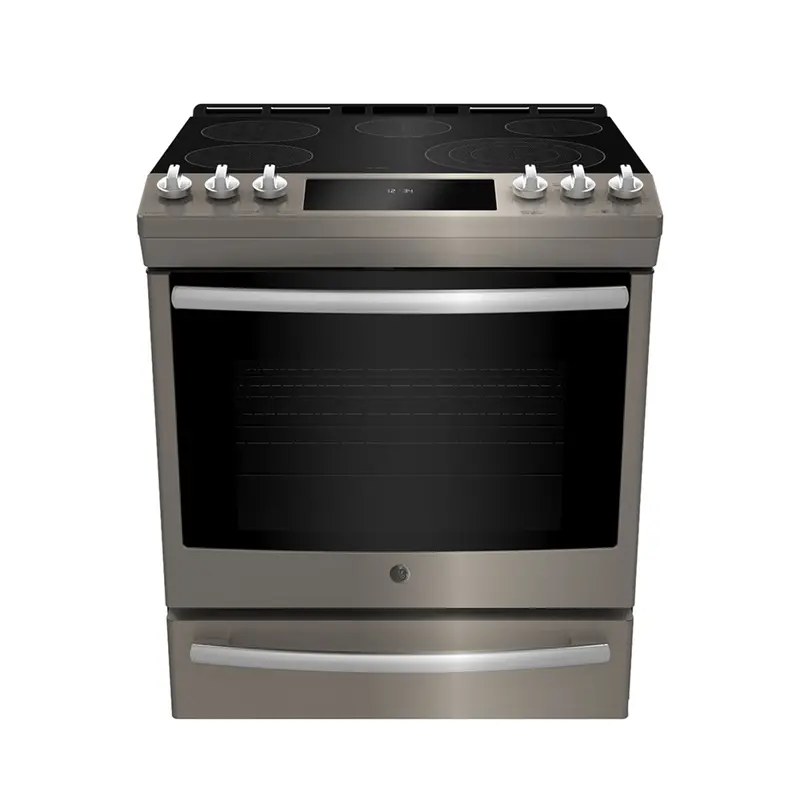 Ge Profile 30-Inch Slide-In Electric Range With Air Fry & Baking Drawer – Slate Finish 1