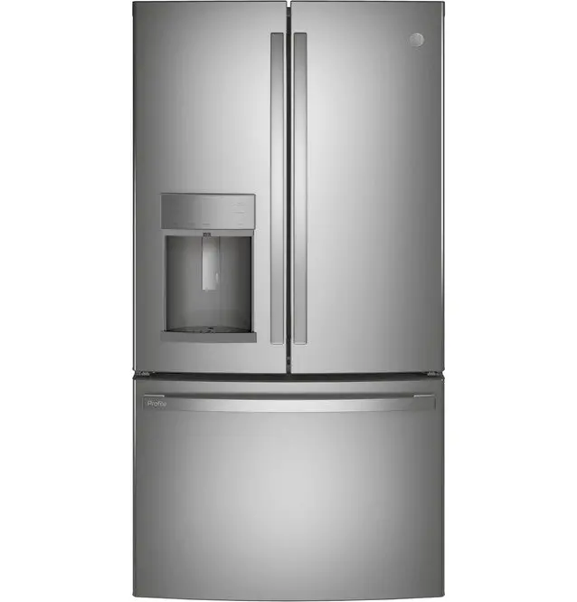 Ge Profile Pyd22Kynfs 22.1 Cu. Ft. Counter-Depth French-Door Refrigerator – Hands-Free Autofill & Fingerprint-Resistant 1