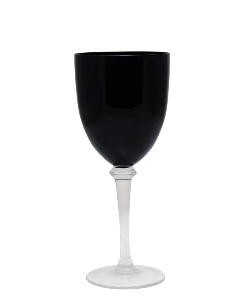 Glacier Black Clear-Stem Wine Glass – 430Ml, 23Cm Sophisticated Tumbler 1
