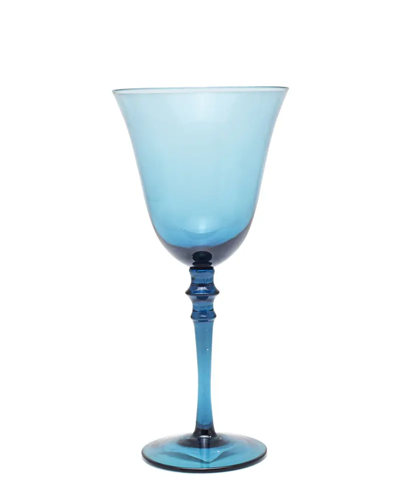 Glacier Blue Verve Wine Glass – 340Ml, 22Cm Curved Stemware 1