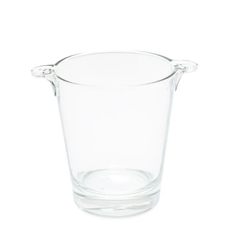 Glacier Compact Acrylic Ice Bucket – Clear, Modern Design 1
