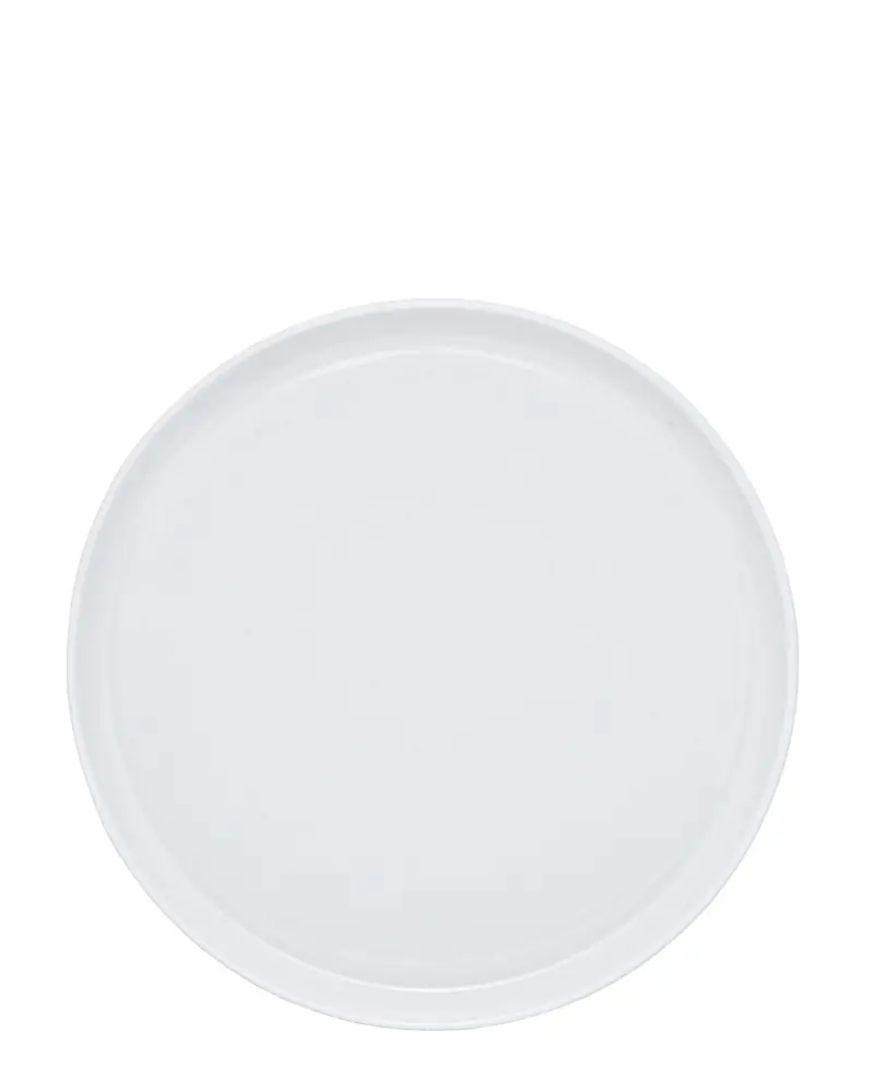 Glacier Straight-Edge Dinner Plate – 27 Cm, Minimalist White 1