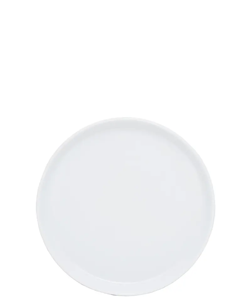 Glacier Straight-Edge Side Plate – 20 Cm, Clean White Finish 1