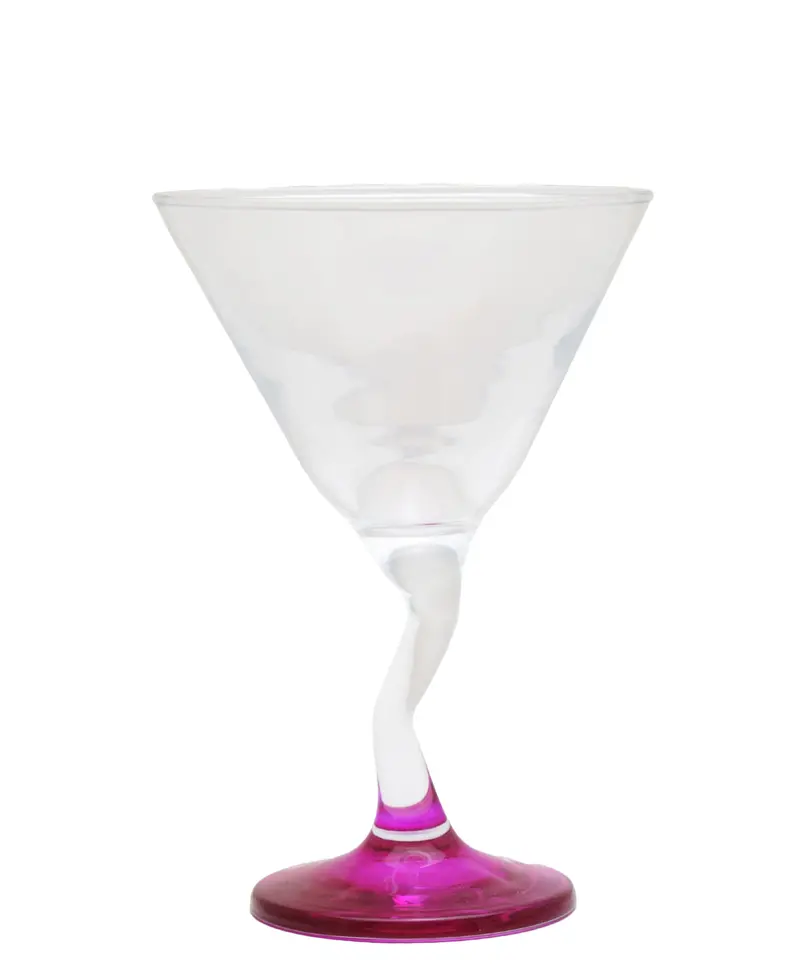 Glacier Zikzak Stemmed Martini Glass – Amethyst Purple 1