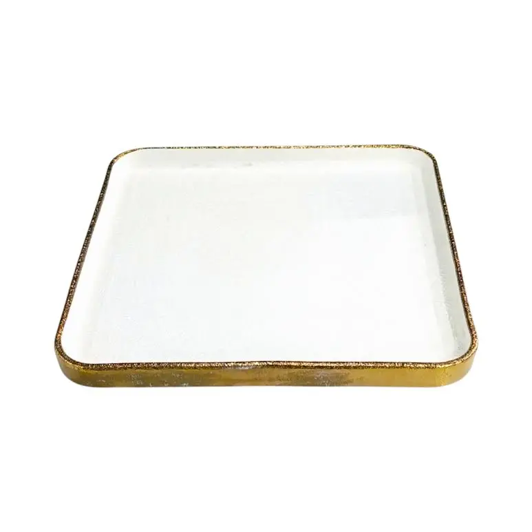Gold-And-White Rimmed Side Plate 1