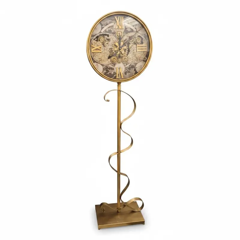 Gold-Tone Footed Wall Clock 1