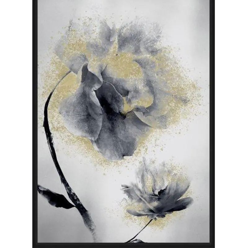 Grey Wooden Wall Frame – 'Gone With The Winds' Artistic Design 1