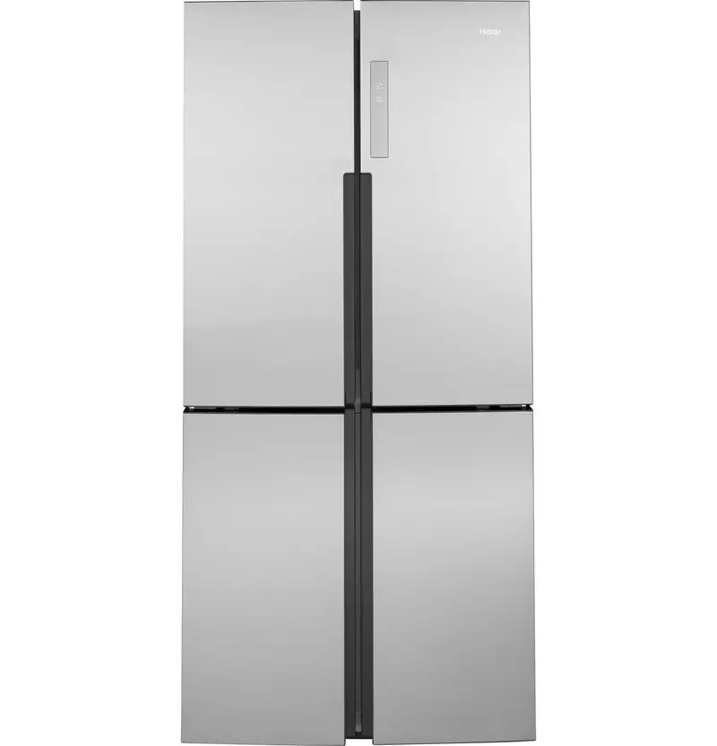 Haier Qhe16Hypfs 16.8 Cu. Ft. Energy Star® Quad-Door Refrigerator – Fingerprint-Resistant Stainless, Open-Box 1